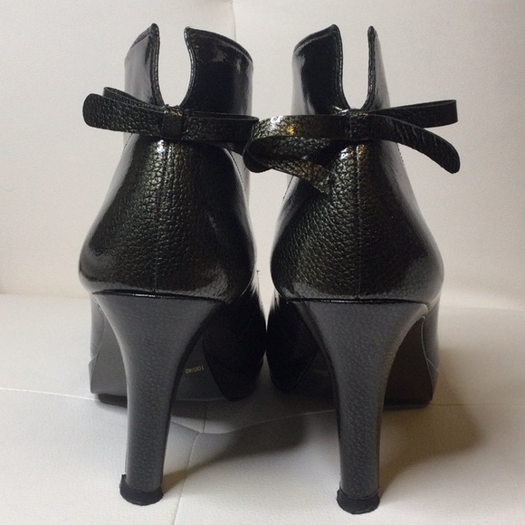 GUC Jessica Simpson Olive Patent Ankle Booties,10M - Picture 6 of 15